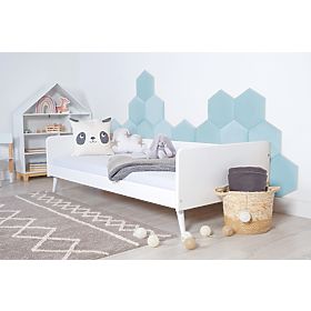 Čalúnený panel Hexagon - baby blue, MIRAS